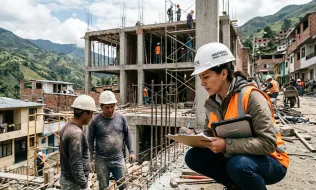Imágen de reconstrucción de Colombia tras el sismo