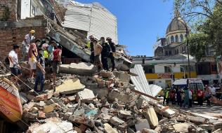 Foto de sismo de 7.4 grados de magnitud