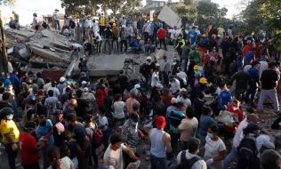 foto de sismo de 7.4 de magnitud