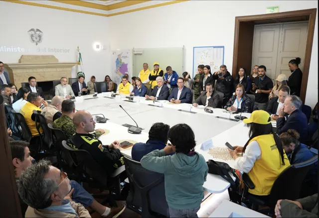 Puesto de Mando Unificado para la coordinación de las elecciones en Colombia.