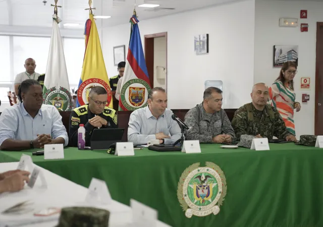 Instalación del Puesto de Mando Unificado para la segunda vuelta presidencial en Cali.