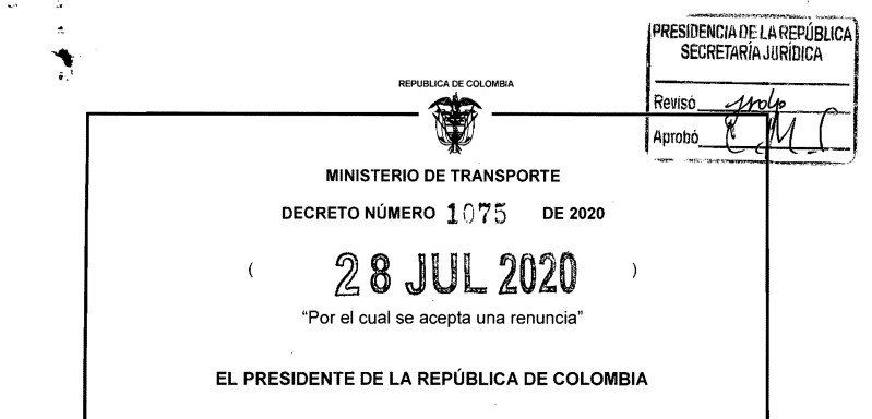 Decreto 1075 del 28 de julio de 2020