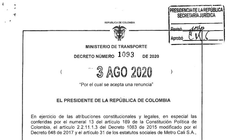 Decreto 1093 del 3 de agosto de 2020