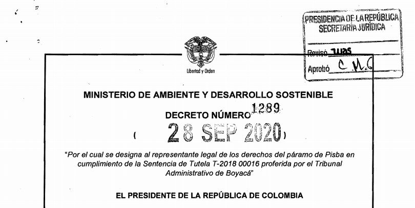 Decreto 1289 delo 28 de septiembre de 2020