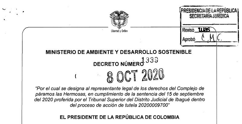 Decreto 1333 del 6 de octubre de 2020