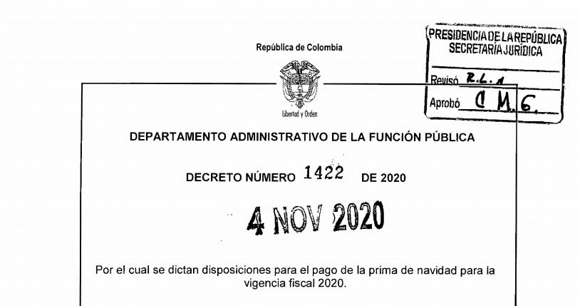 Decreto 1422 del 4 de noviembre de 2020