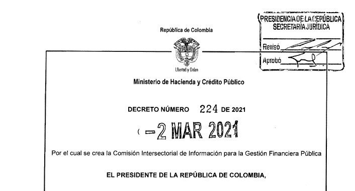 Decreto 224 del 2 de marzo de 2021