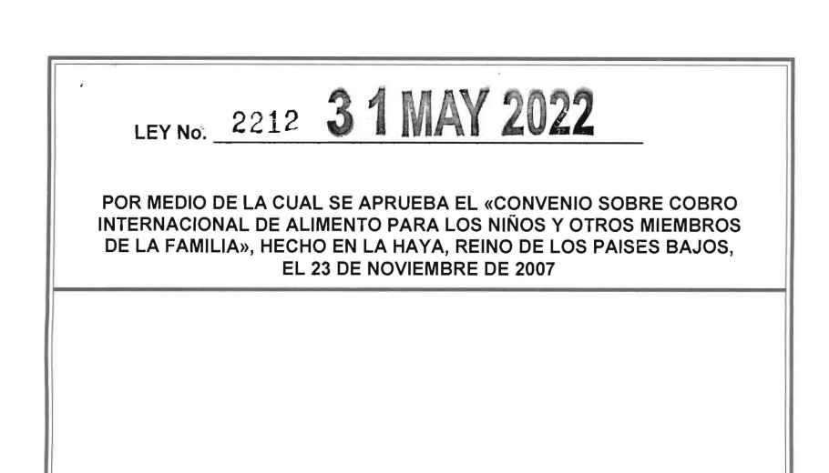 LEY 2212 DEL 31 DE MAYO DE 2022