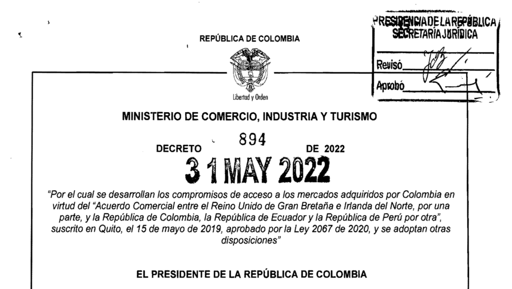 DECRETO 894 DEL 31 DE MAYO DE 2022