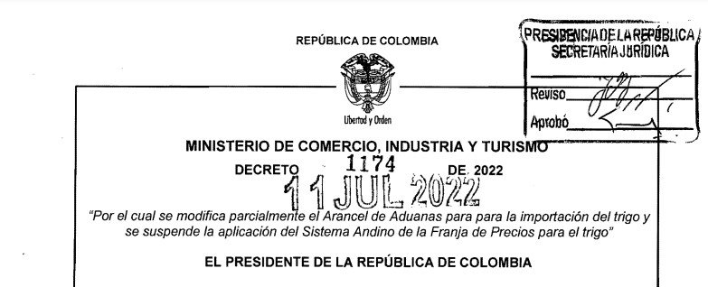 DECRETO 1174 DEL 11 DE JULIO DE 2022