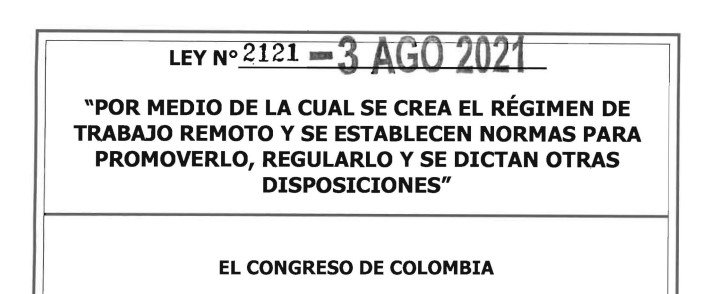 LEY 2121 DEL 3 DE AGOSTO DE 2021