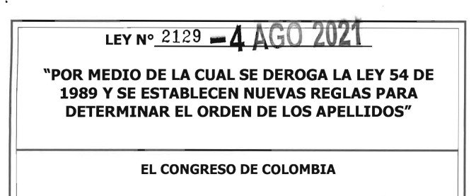 LEY 2129 DEL 4 DE AGOSTO DE 2021