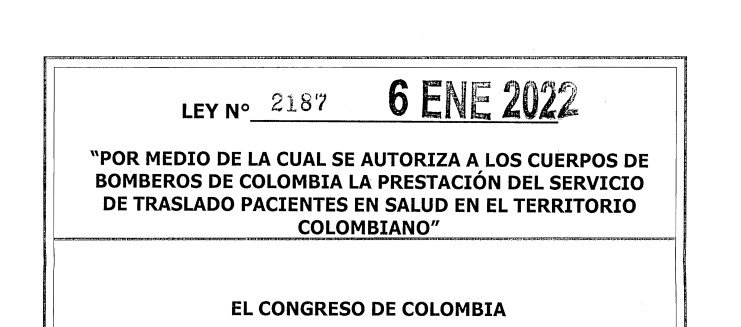 LEY 2187 DEL 6 DE ENERO DE 2022