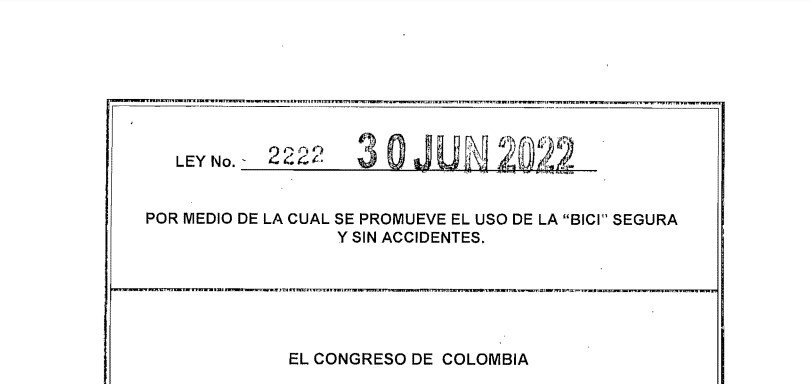 LEY 2222 DEL 30 DE JUNIO DE 2022