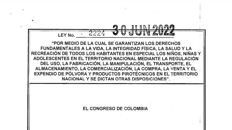 LEY 2224 DEL 30 DE JUNIO DE 2022