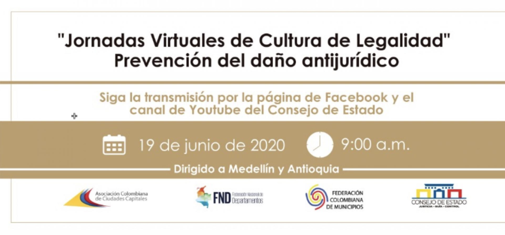 Segunda jornada virtual de Cultura de Legalidad en Medellín y Antioquia