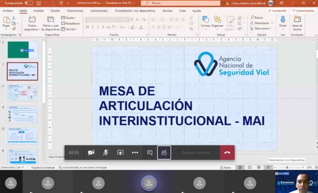 Articulación interinstitucional con Agencia Nacional de Seguridad Vial