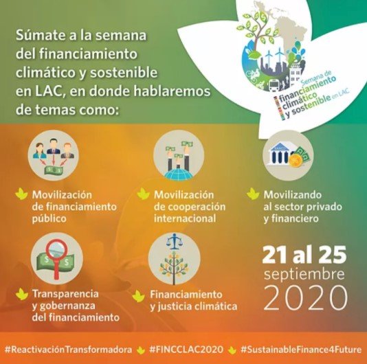 Semana de Financiamiento Climático y Sostenible en LAC, 2020