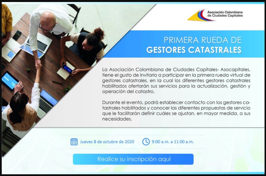 Primera Rueda Virtual de Gestores Catastrales