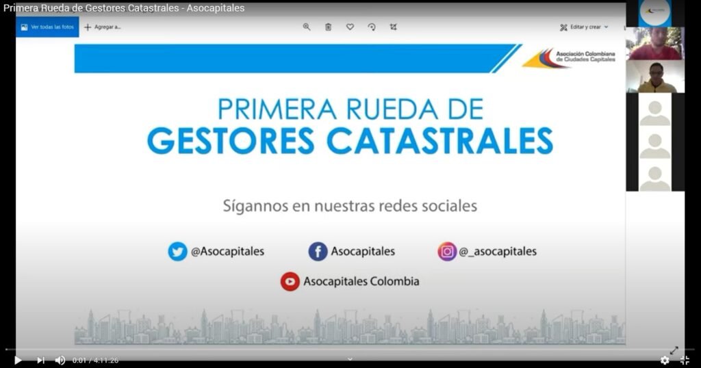 Primera Rueda de Gestores Catastrales - Asocapitales