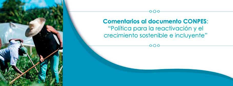 Comentarios al documento CONPES: “Política para la reactivación y el crecimiento sostenible e incluyente”