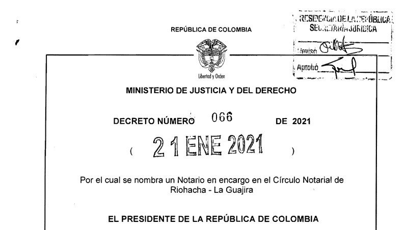 Decreto 066 del 21 de enero de 2021