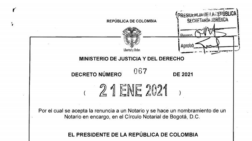 Decreto 067 del 21 de enero de 2021