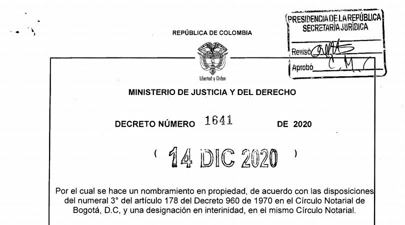 Decreto 1641 del 14 de diciembre de 2020