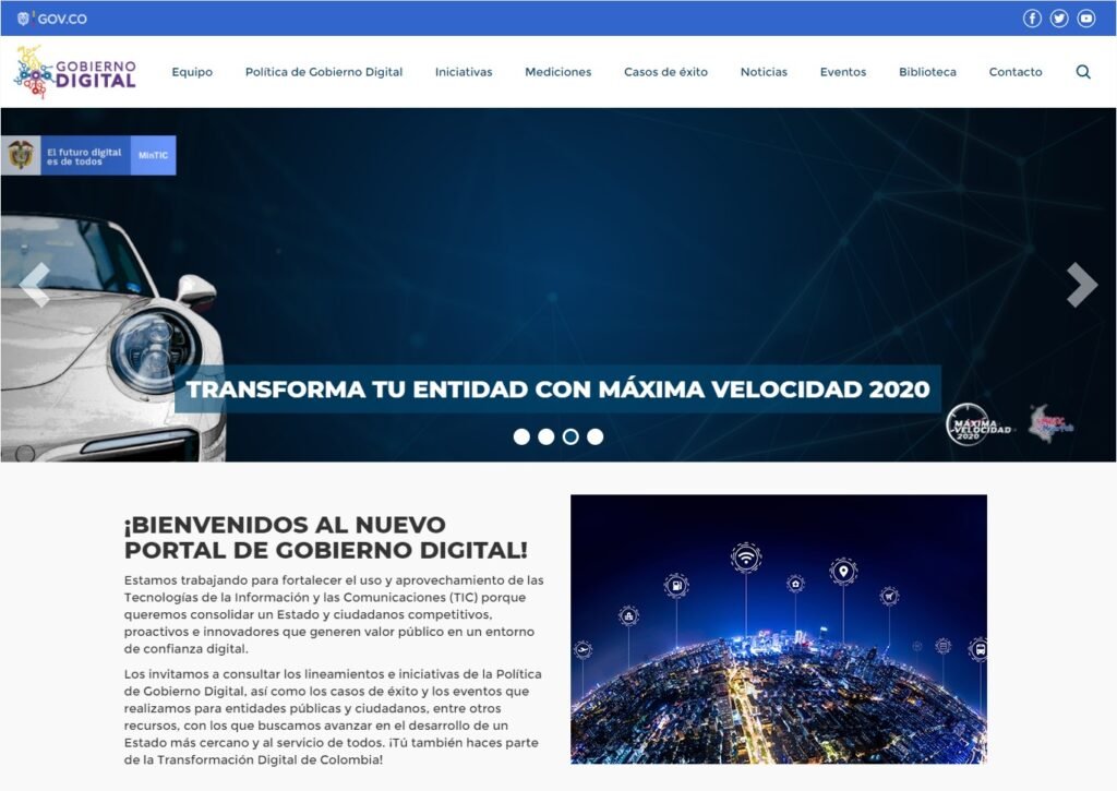 Nuevo portal de Gobierno Digital