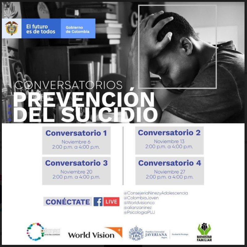 Segundo conversatorio sobre prevención del Suicidio