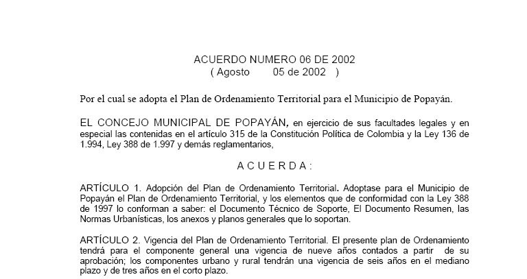 Popayán_Acuerdo06_POT_2002