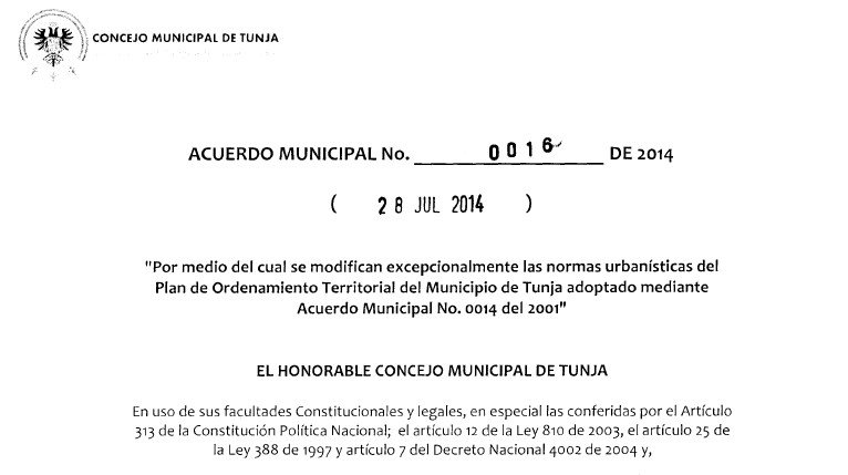 Tunja_Acuerdo 0016_POT_2014