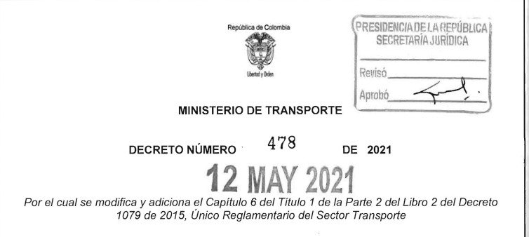 Decreto 478 del 12 de mayo de 2021