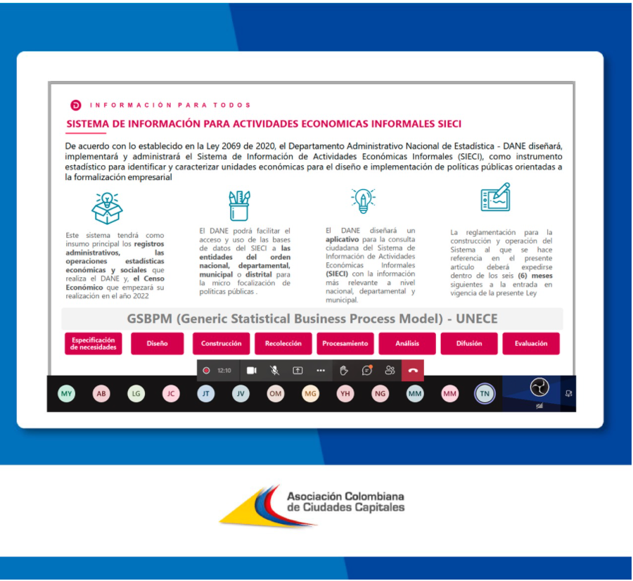 Consolidación del SIECI permitirá optimizar diseño de políticas para disminuir informalidad en las ciudades