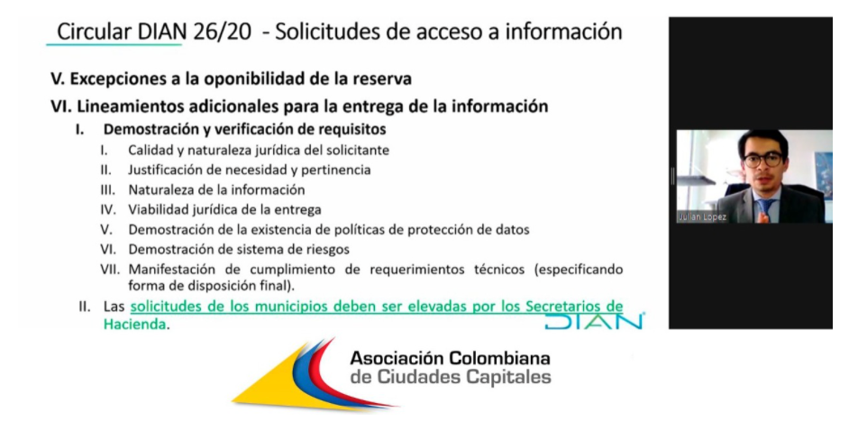 Con la participación de la DIAN realizamos el taller sobre aplicación del artículo 585 del Estatuto Tributario Nacional