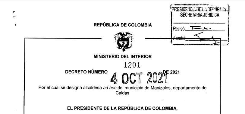 DECRETO 1201 DEL 04 DE OCTUBRE DE 2021