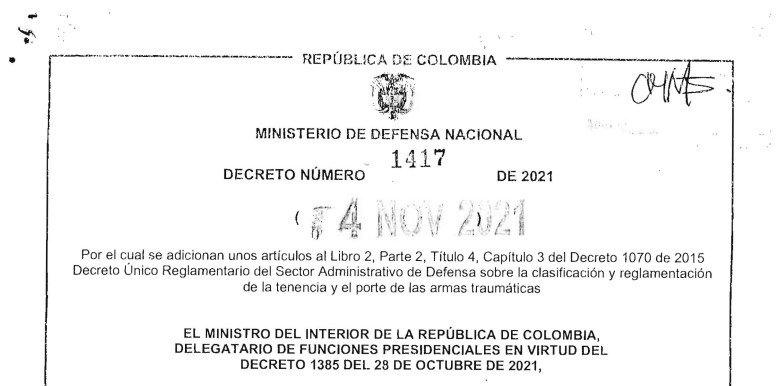 DECRETO 1417 DEL 04 DE NOVIEMBRE DE 2021