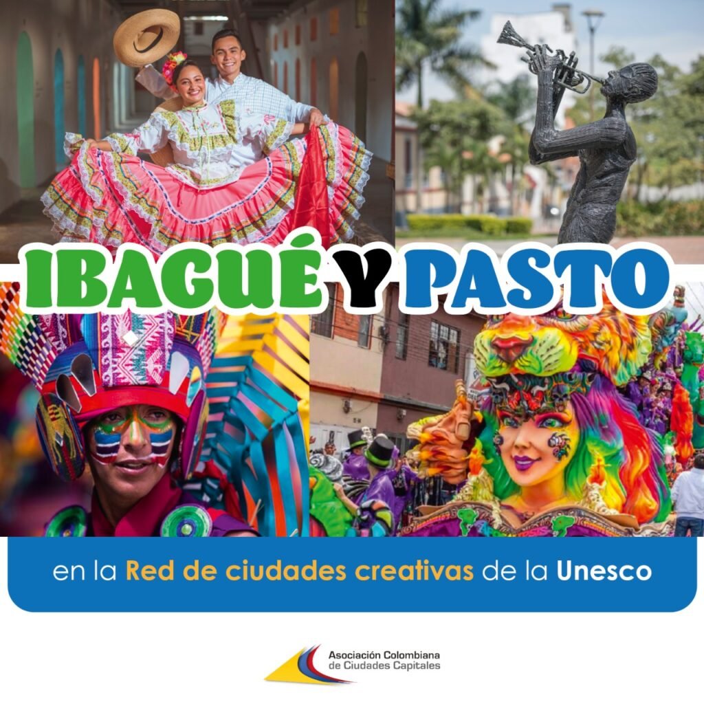 Unesco incluye a Ibagué y Pasto en la Red de Ciudades Creativas