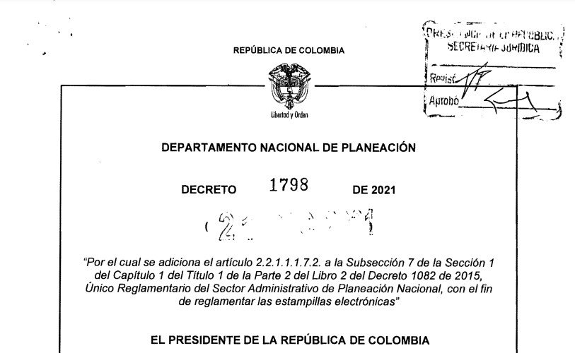 DECRETO 1798 DEL 21 DE DICIEMBRE DE 2021