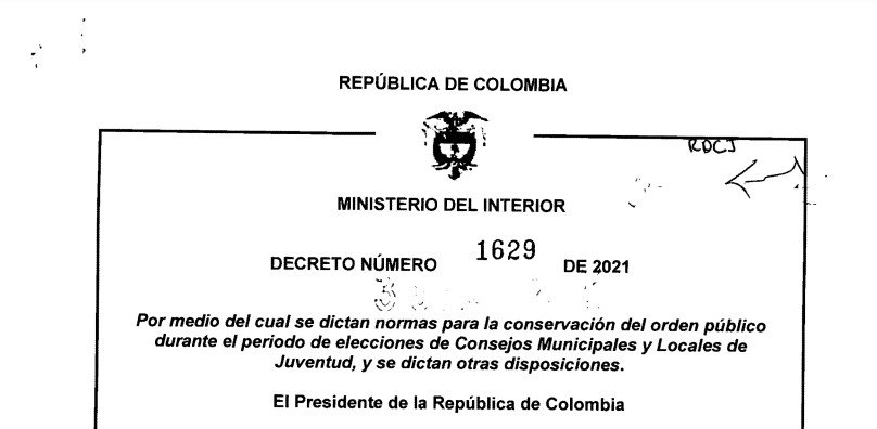 DECRETO 1629 DEL 30 DE NOVIEMBRE DE 2021