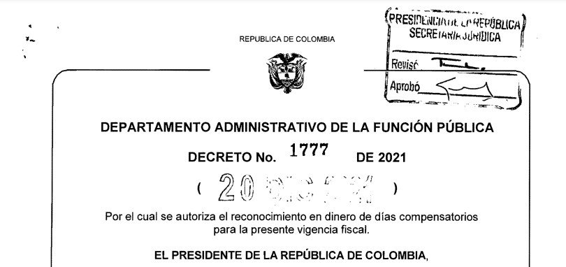 DECRETO 1777 DEL 20 DE DICIEMBRE DE 2021