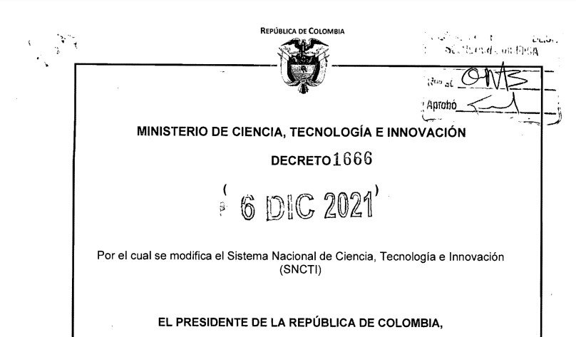 DECRETO 1666 DEL 6 DE DICIEMBRE DE 2021