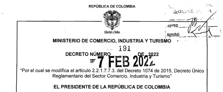 DECRETO 191 DEL 7 DE FEBRERO DE 2022