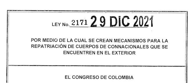 LEY 2171 DEL 29 DE DICIEMBRE DE 2021