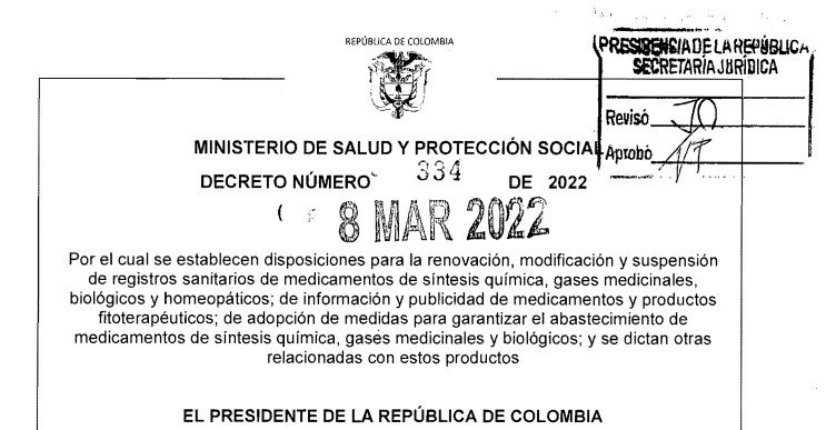 DECRETO 334 DEL 8 DE MARZO DE 2022