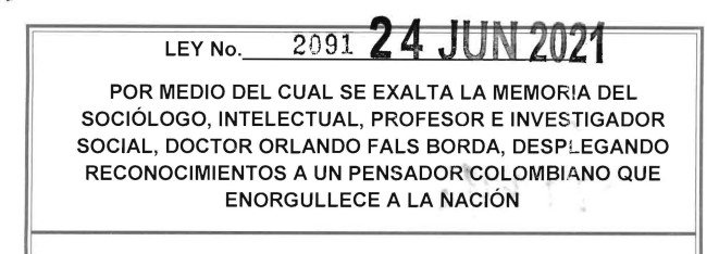 LEY 2091 DEL 24 DE JUNIO DE 2021