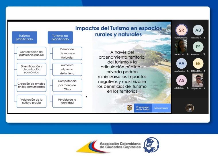 Asocapitales acompaña a las ciudades en la elaboración de su Plan de Desarrollo Turístico Sostenible