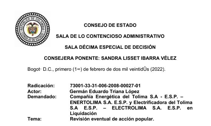 Consejo de Estado unificó su jurisprudencia sobre el concepto de derecho colectivo a la defensa del patrimonio público