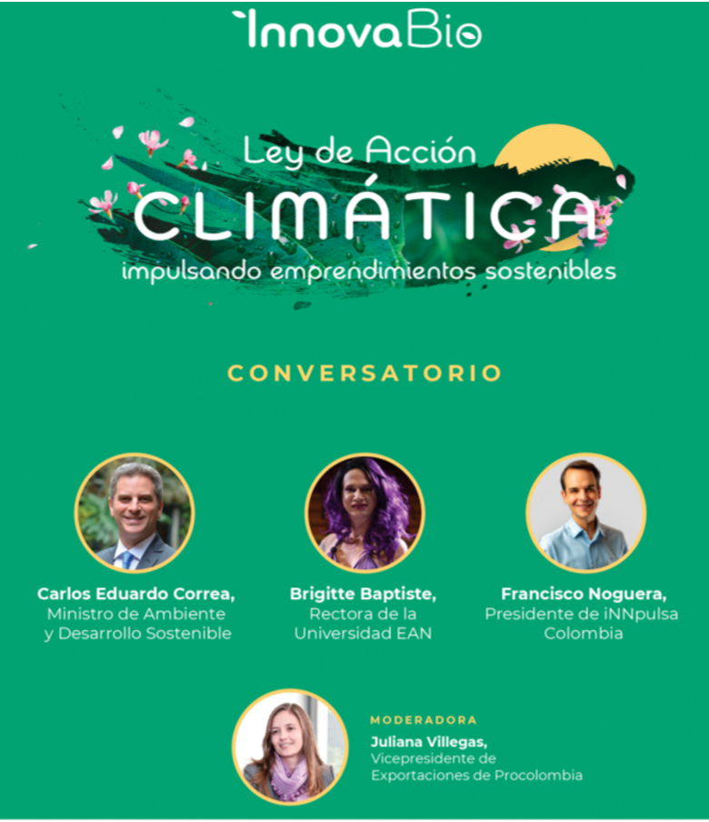 Ministerio de Ambiente invita a Asocapitales y a sus asociados al conversatorio InnovaBio “Ley de Acción climática, impulsando emprendimientos sostenibles”