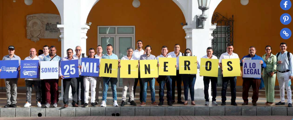 Gobierno Nacional logró formalizar a 25 mil mineros en diferentes sectores del territorio nacional